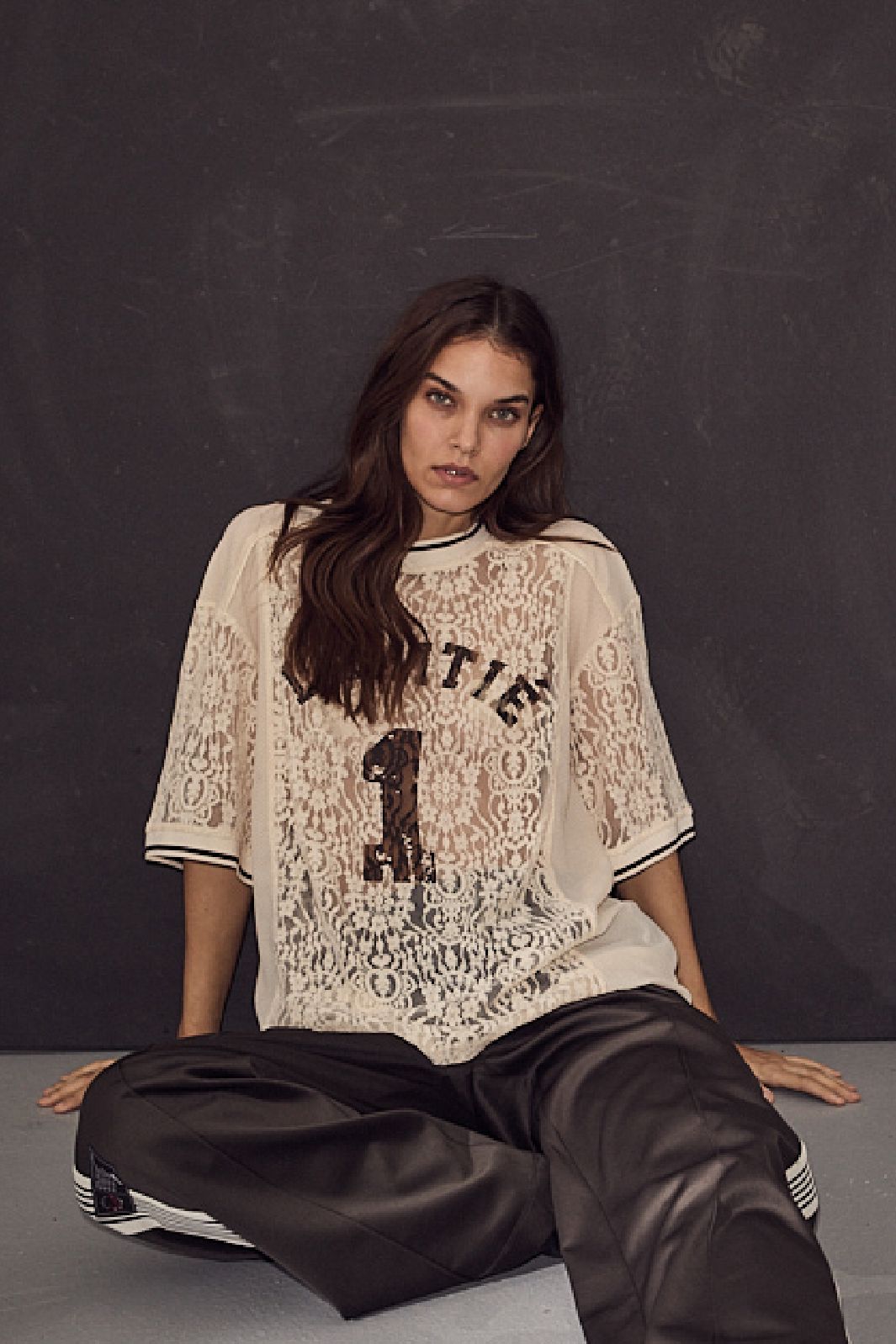 Forudbestilling - Haute L'Amitié - Lace Football Tee HL10001 - Pearl T-shirts