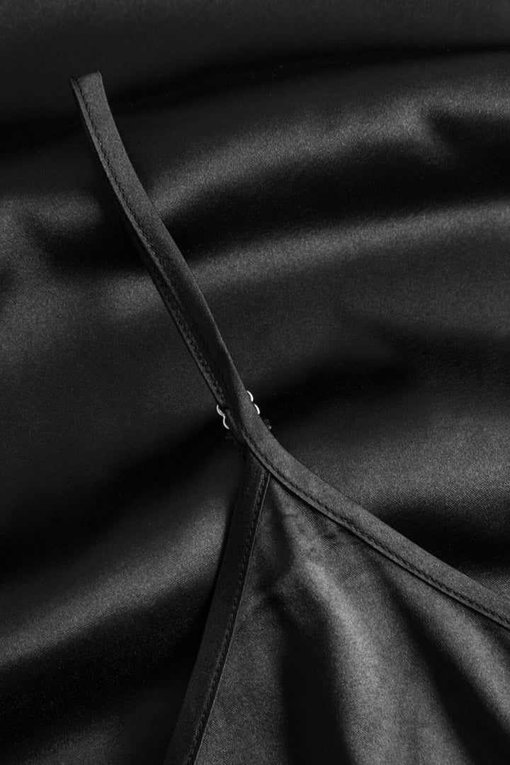 Forudbestilling - Hunkøn - Chantal Slip Dress - Black Kjoler