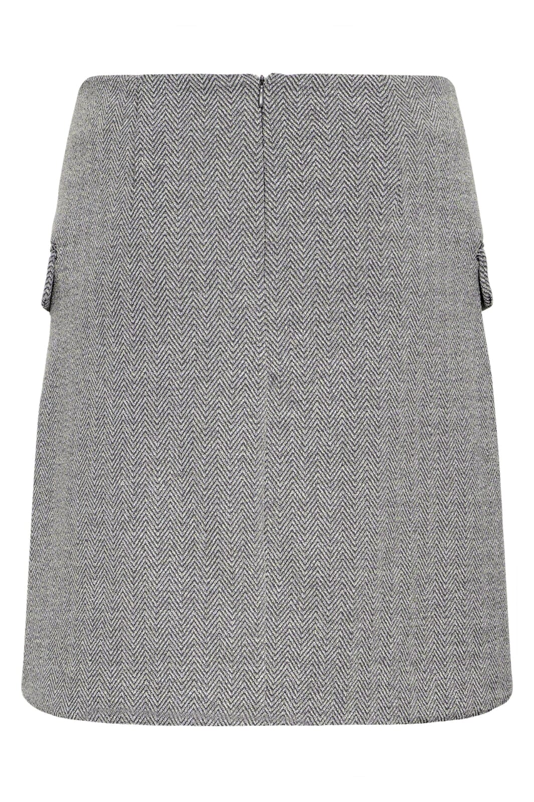 Ichi - Ihkate Jacquard Sk5 20121603 - 203523 - Black/White Herringbone