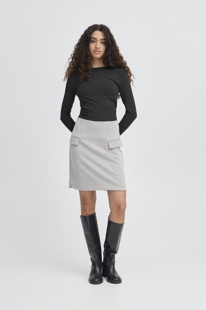 Ichi - Ihkate Jacquard Sk5 20121603 - 900000482 - Sharkskin Herringbone