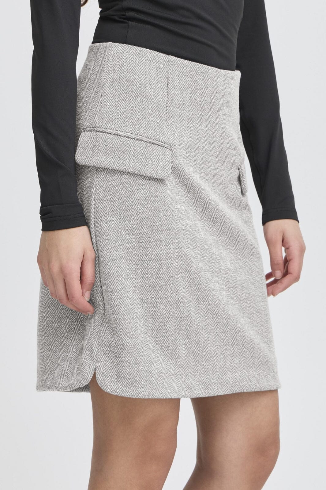 Ichi - Ihkate Jacquard Sk5 20121603 - 900000482 - Sharkskin Herringbone