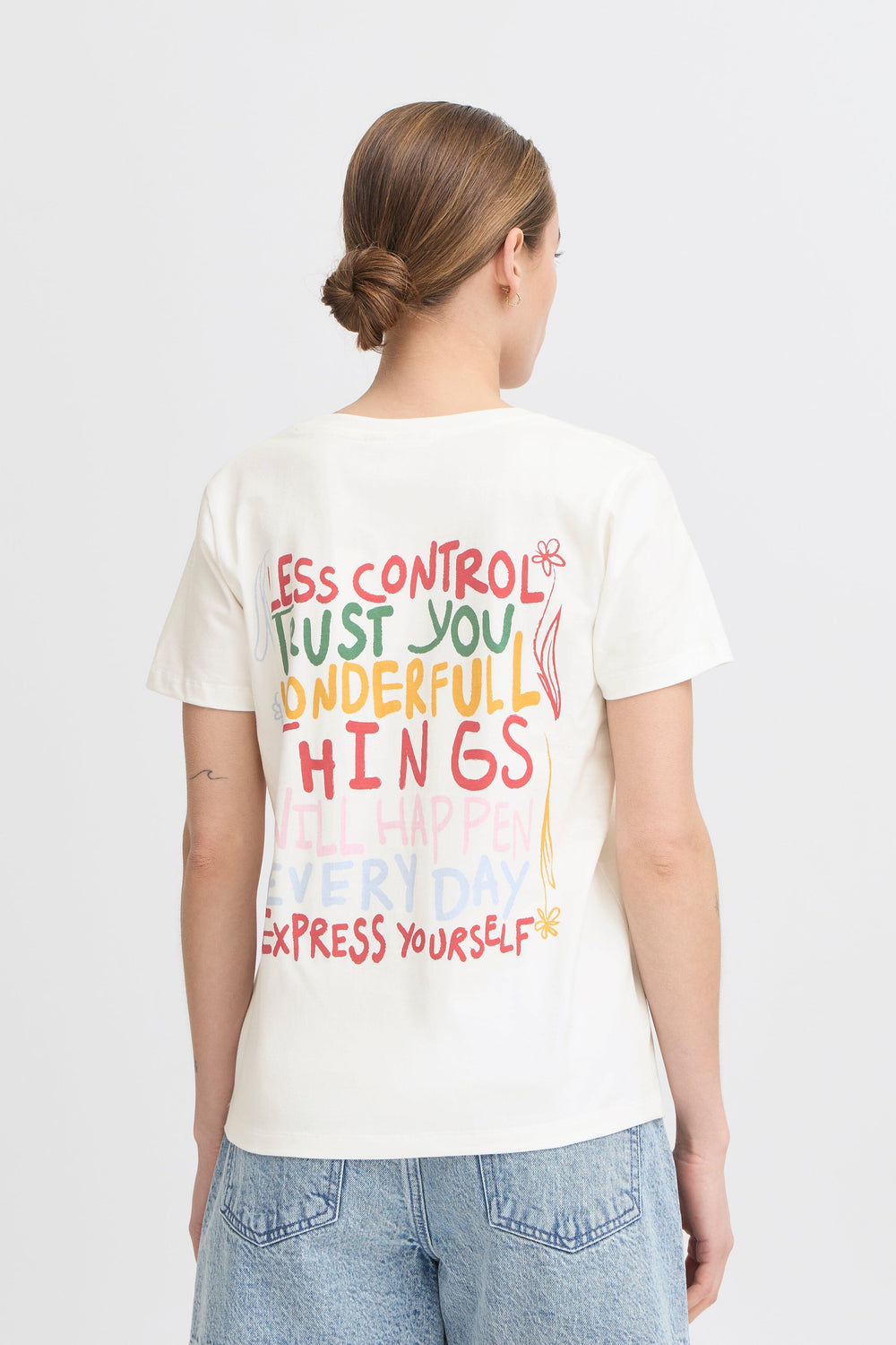 Forudbestilling - Ichi - Ihpalmoni Ss 20123412 - 114201 - Cloud Dancer T-shirts