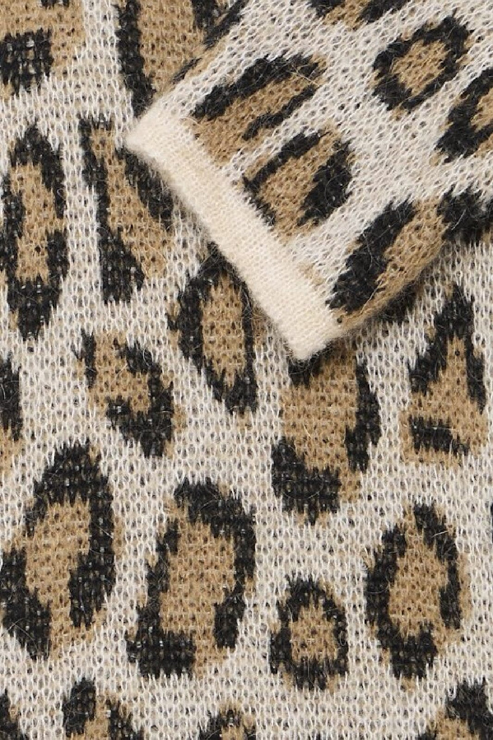 Forudbestilling - Ichi - Ixcleo Ls - 205018 Birch Leop Print Strikbluser