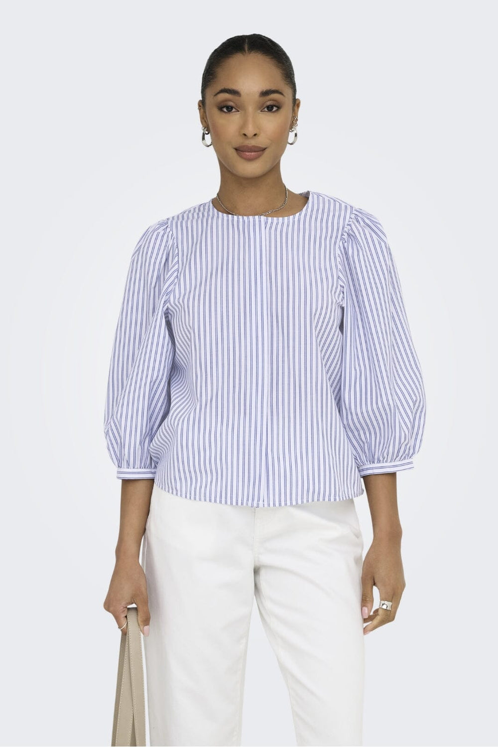 JDY - Jdyjasmin 3/4 Shirt - 4940248 White Blue