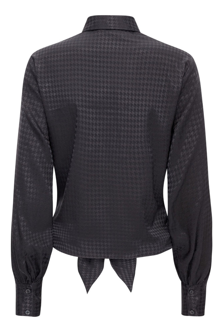 Forudbestilling - Karmamia - Lee Shirt - Navy Houndstooth (Start September) Skjorter