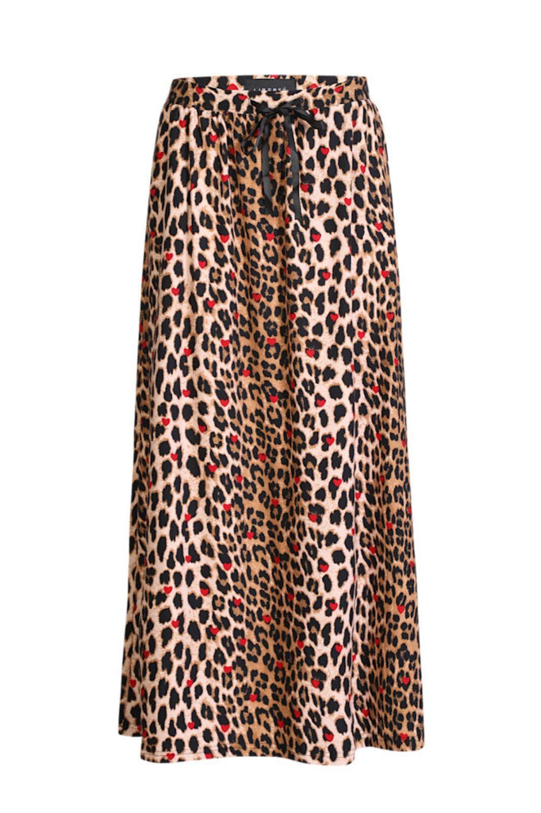 Forudbestilling - Liberte - Alma-Loose-Skirt 9582 - Lux Leo Red Heart Nederdele