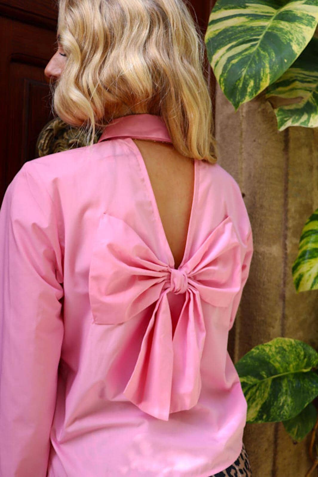 Liberte - Bobo-Ls-Bow-Shirt 22121 - Bubblegum Skjorter