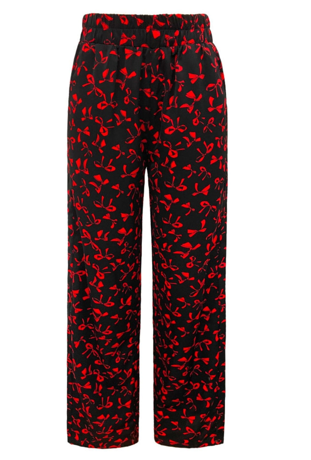 Forudbestilling - Liberte - Cecilie-Pants 22131 - Black Red Bow Bukser