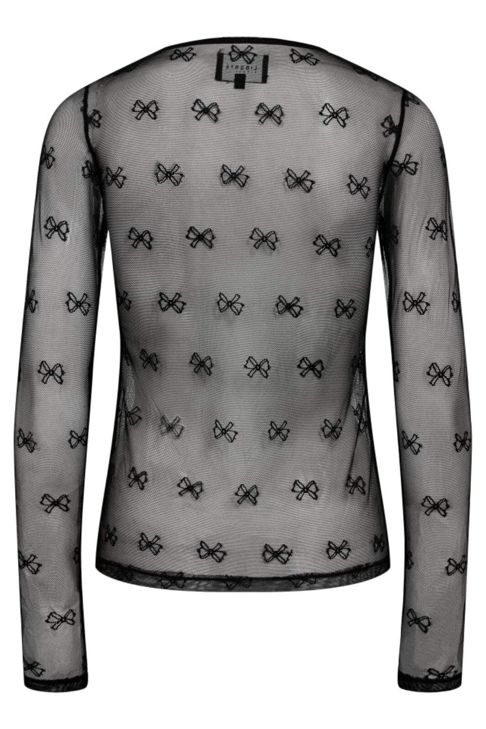 Forudbestilling - Liberte - Isa-Ls-Lace-Blouse - Black Bow Bluser