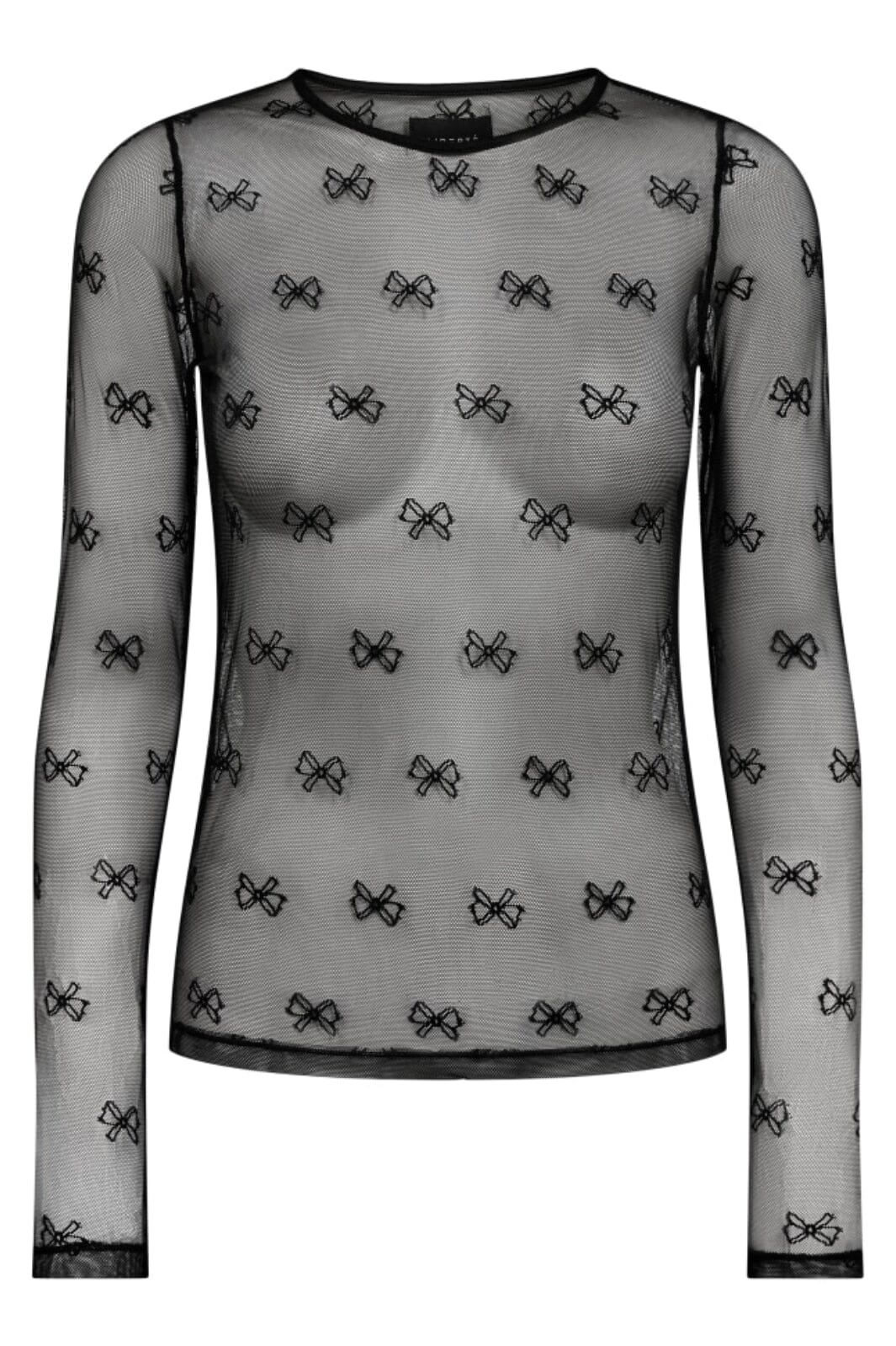 Forudbestilling - Liberte - Isa-Ls-Lace-Blouse - Black Bow Bluser