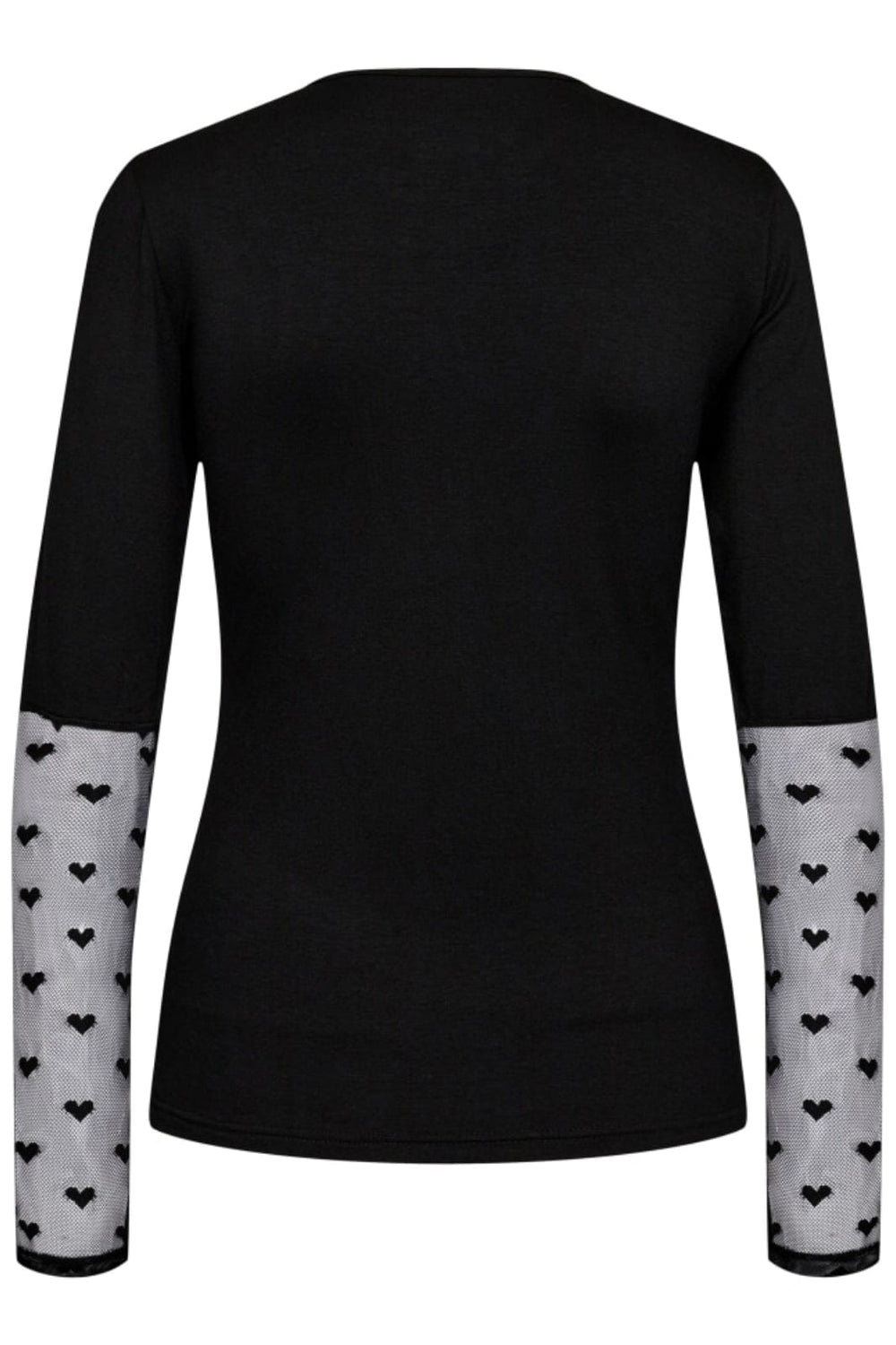Forudbestilling - Liberte - Isa-Ls-Lace-Sleeve-Blouse - Black Heart Bluser
