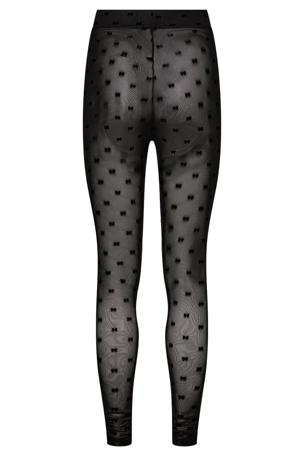 Forudbestilling - Liberte - Mesh-Legging - Black Flock Bow Leggings