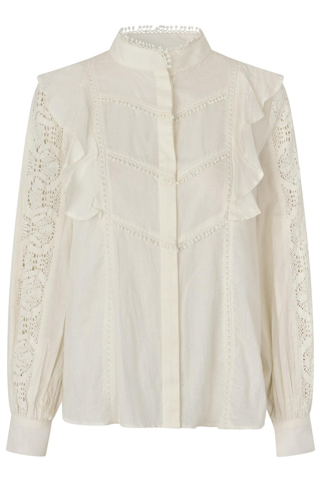 Forudbestilling - Lollys Laundry - Majall Shirt Ls - 02 Creme Skjorter