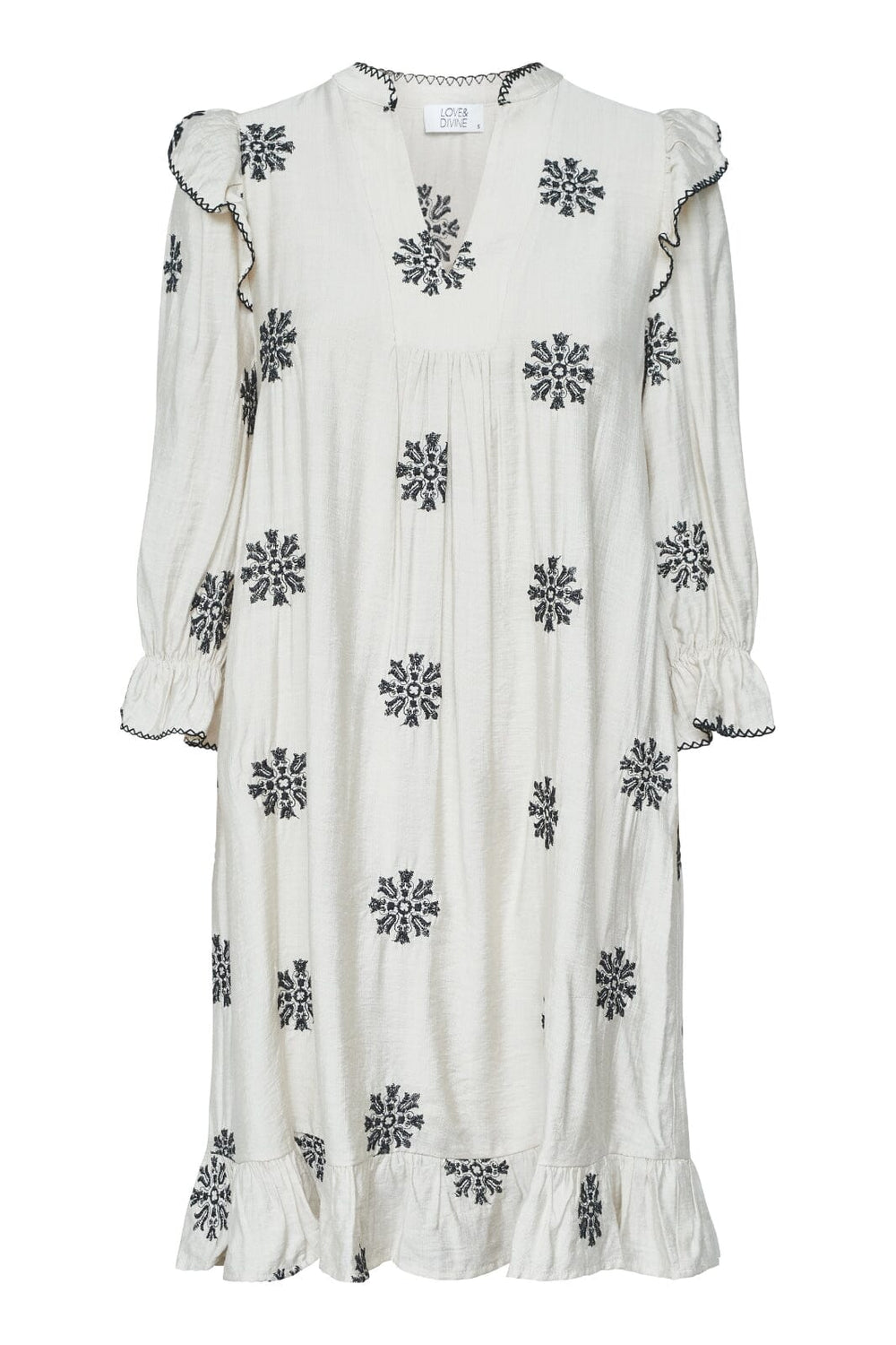 Forudbestilling - Love & Divine - Love1235-1 18775 - 811 - Bamboo/Black Flower Kjoler