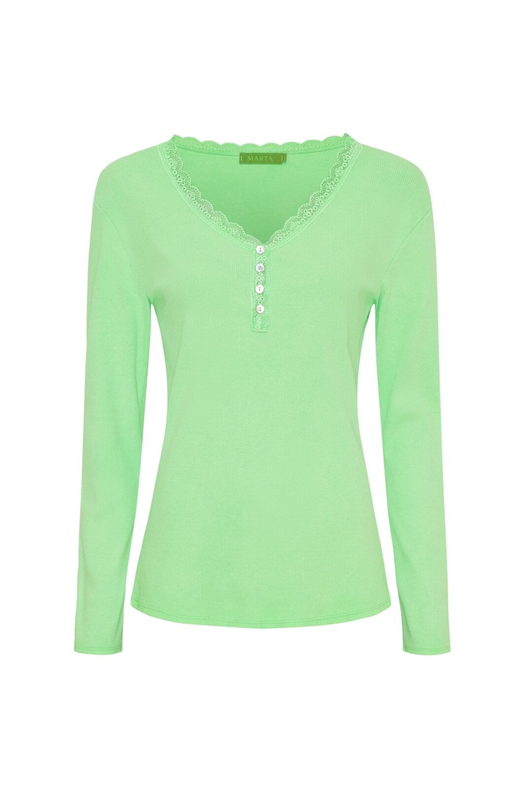 Marta Du Chateau - Mdccalista Ls Tee 2500 - Green Neo