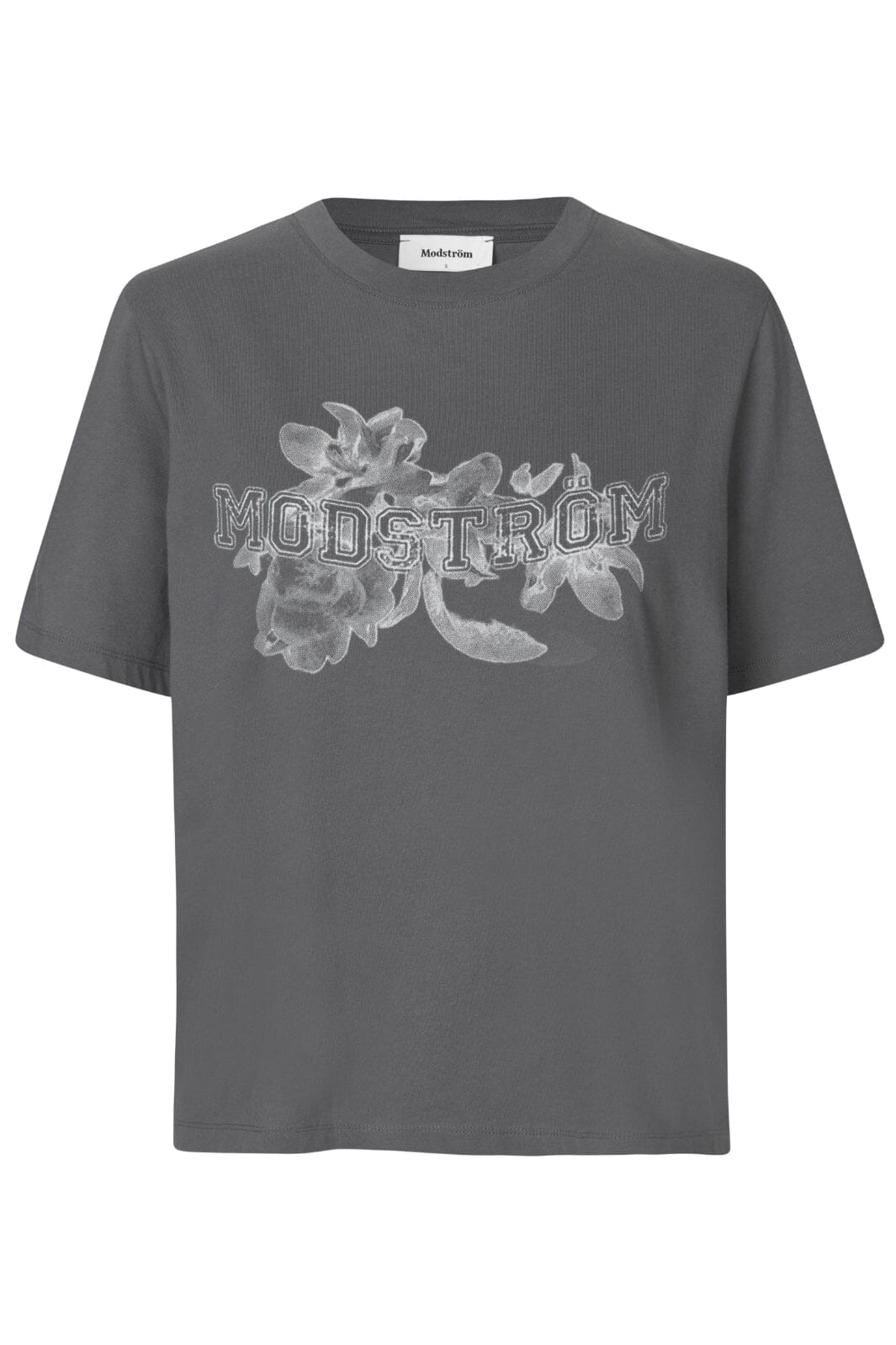 Modström - Nilasmd Print T-Shirt 58521 - 7765 - Rainy Grey