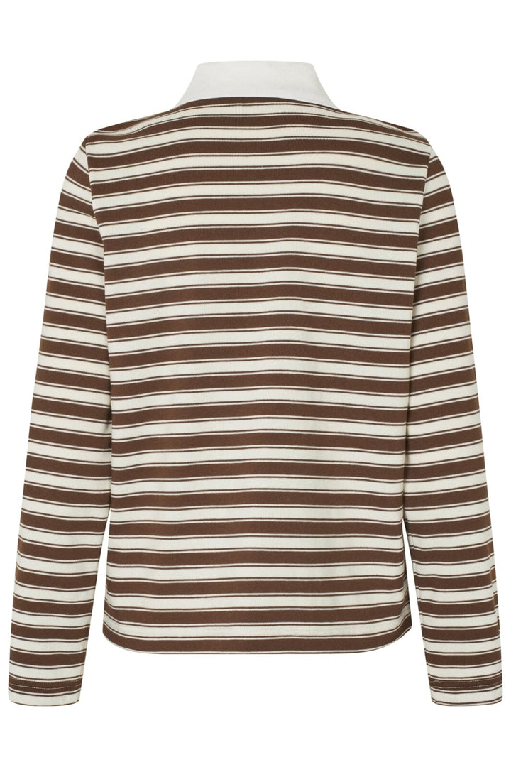 Modström - Typemd Ls Polo 58762 - 11184 - Chocolate Chip Stripe