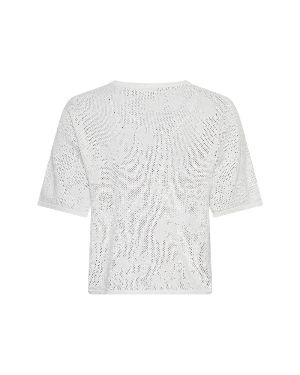 Forudbestilling - Moss Copenhagen - Mschluri 2/4 Pullover 19179 - Egret Strikbluser