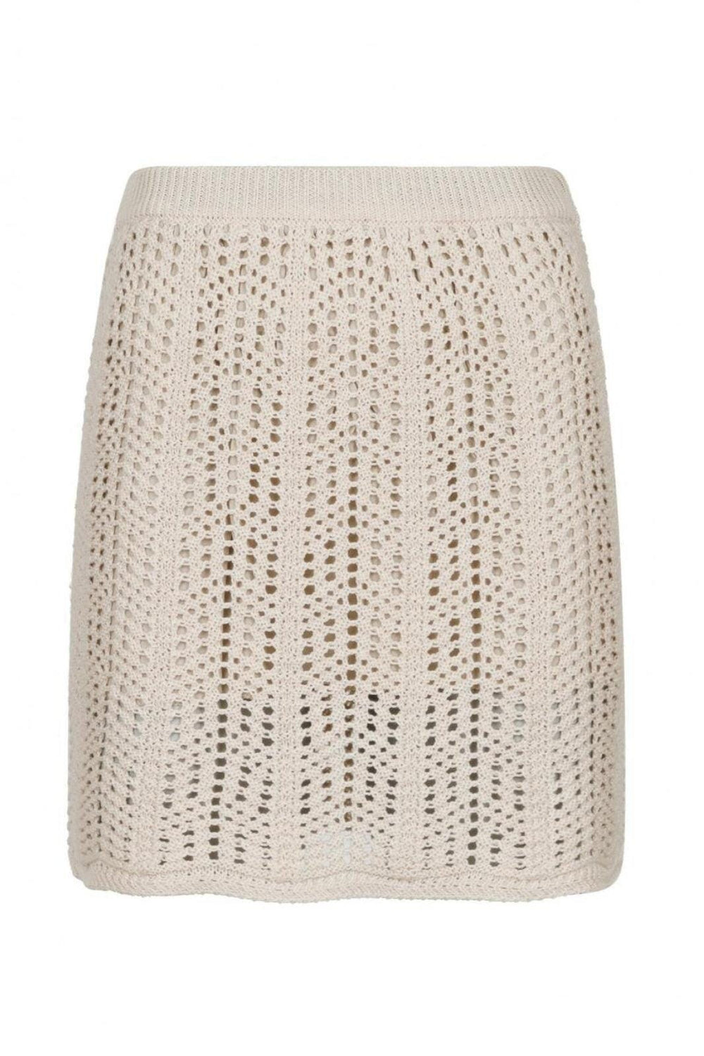 Forudbestilling - Neo Noir - Clarke Crochet Knit Skirt - Sand Nederdele