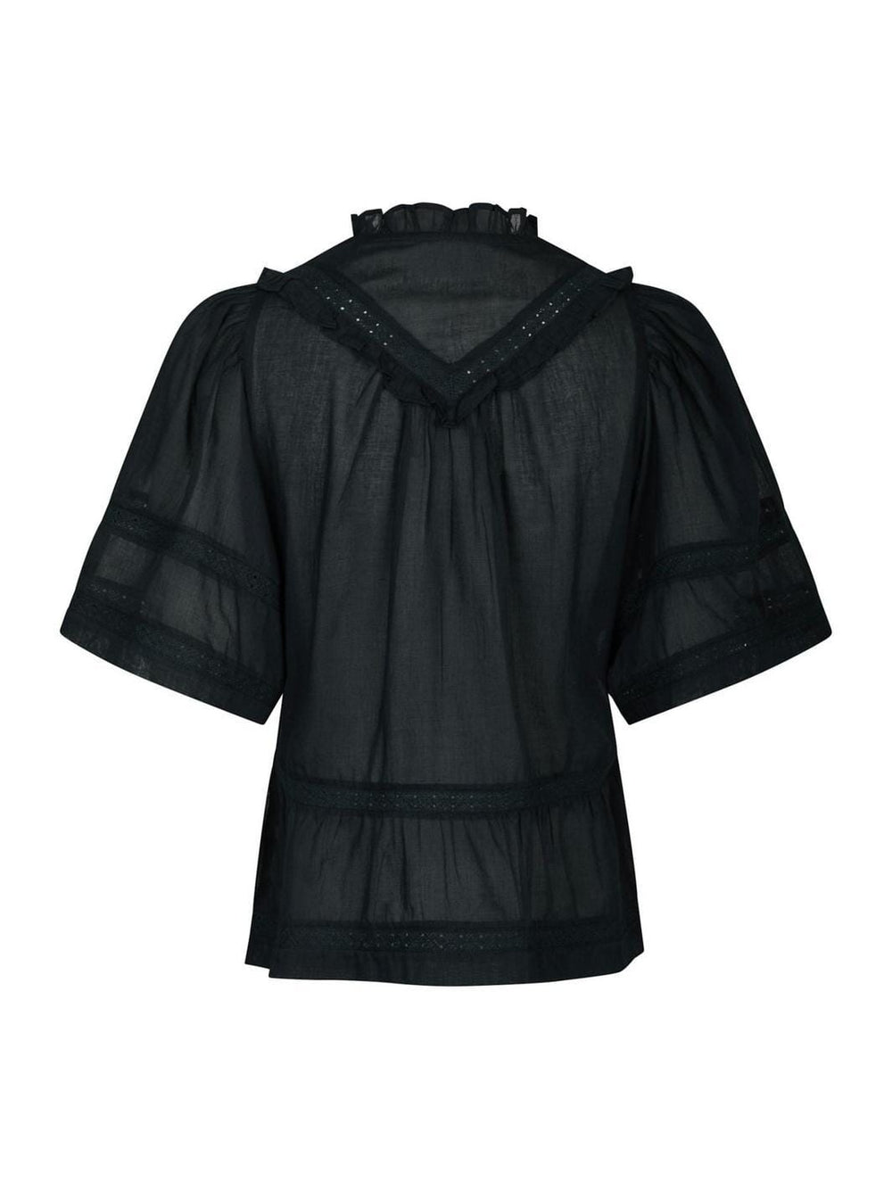 Forudbestilling - Neo Noir - Evienne S Voile Top 161856 - 141 - Navy Toppe