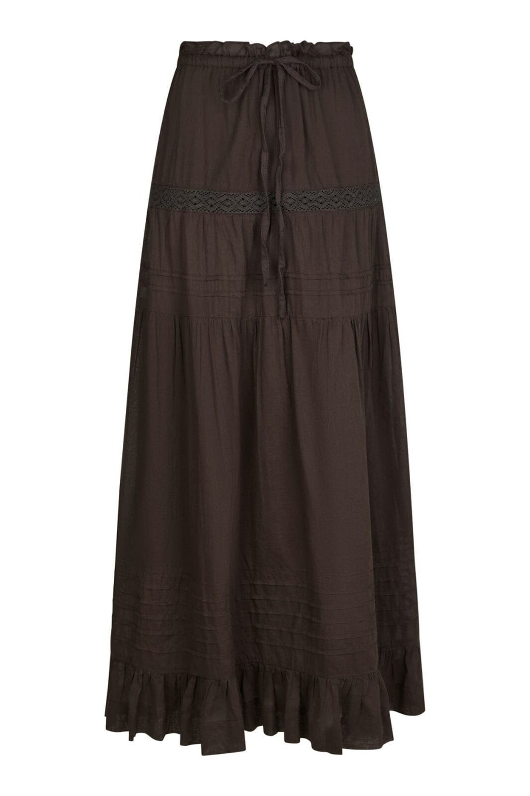 Forudbestilling - Neo Noir - Fippo S Voile Skirt 165044 - 676 - Dark Brown Nederdele