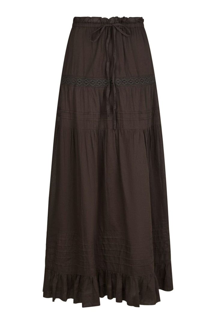 Forudbestilling - Neo Noir - Fippo S Voile Skirt 165044 - 676 - Dark Brown Nederdele
