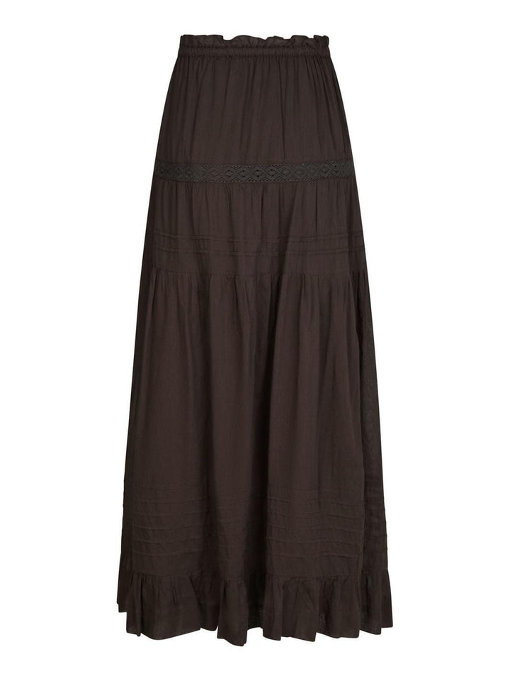 Forudbestilling - Neo Noir - Fippo S Voile Skirt 165044 - 676 - Dark Brown Nederdele