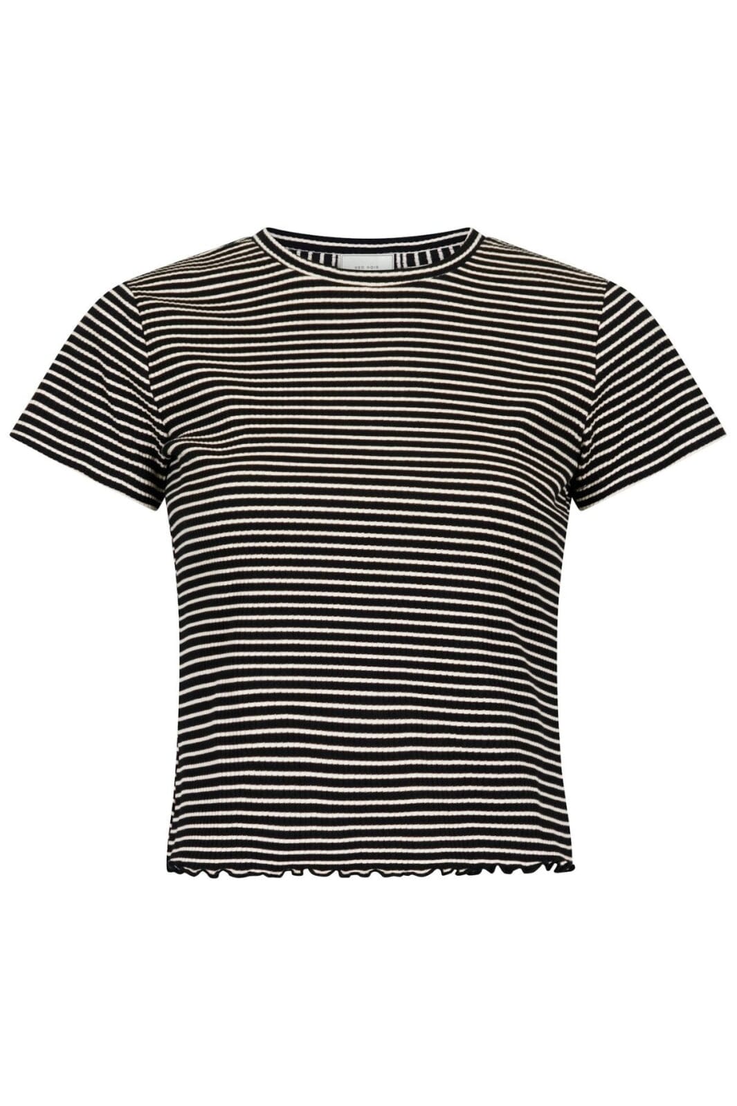 Forudbestilling - Neo Noir - Lonnie Stripe Tee - Black T-shirts