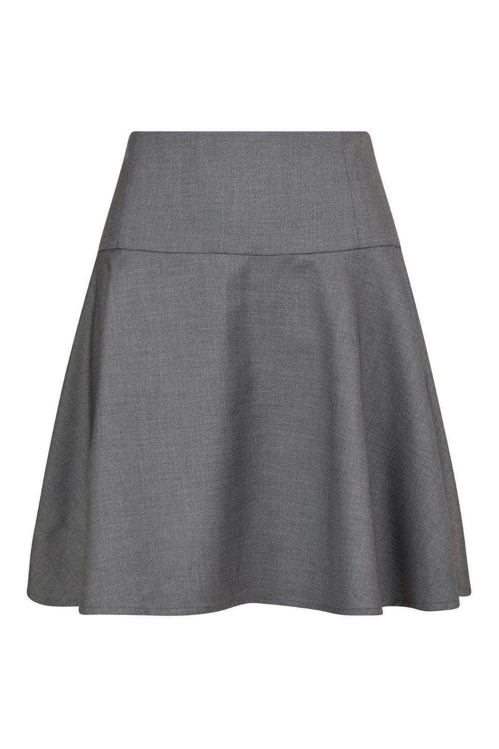 Forudbestilling - Neo Noir - Pamelo Skirt - Dark Grey Melange Nederdele