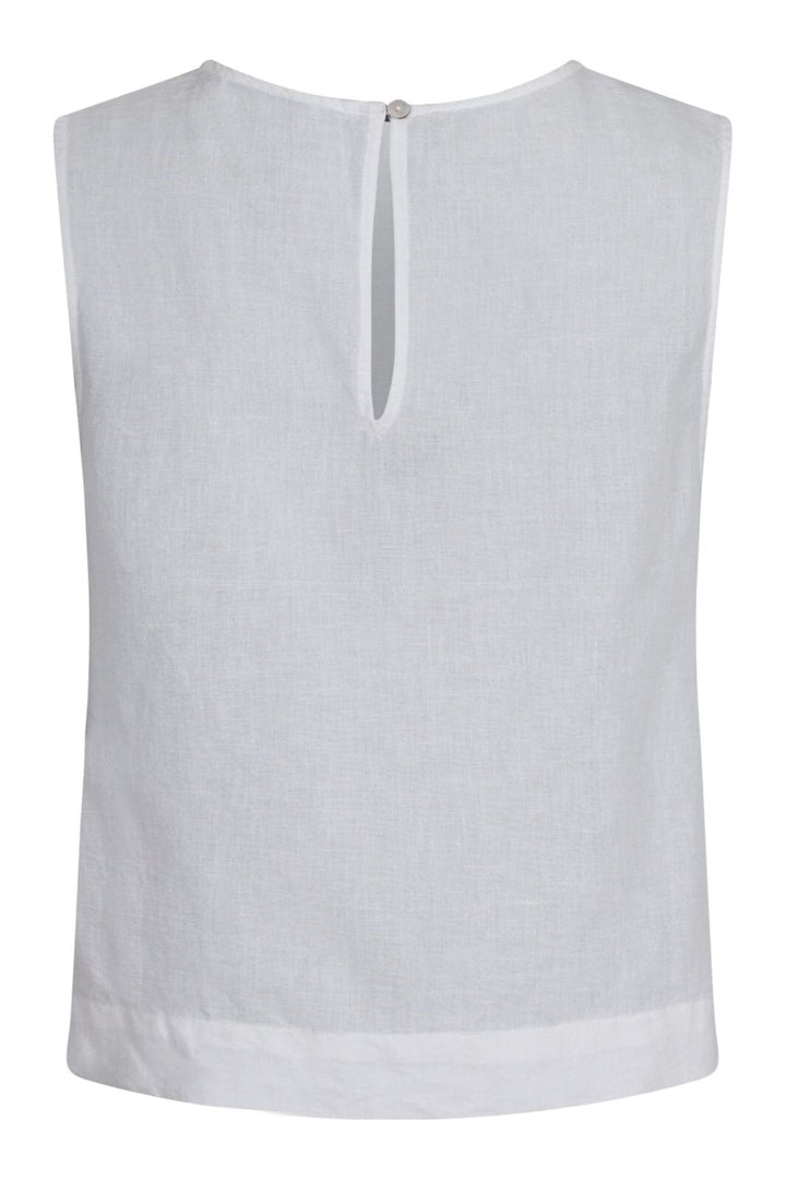 Forudbestilling - Neo Noir - Svetlana Linen Top - White (Maj) Toppe