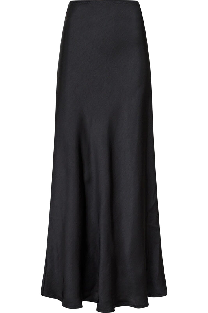 Forudbestilling - Neo Noir - Vicky Heavy Sateen Skirt - Black Nederdele