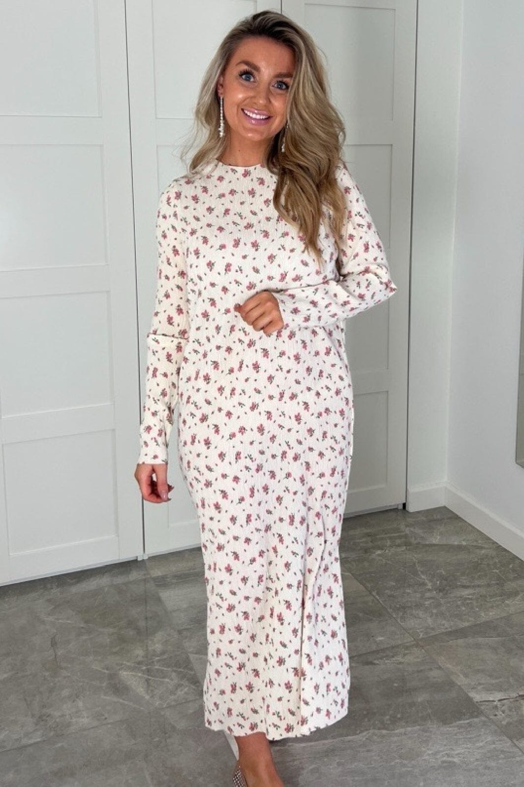 Forudbestilling - Neo Noir - Vogue Blossom Dress 165201 - 191 - Light Yellow Kjoler