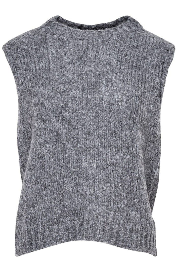 Forudbestilling - Noella - Kala Vest Wool - Dark Grey Melange Veste