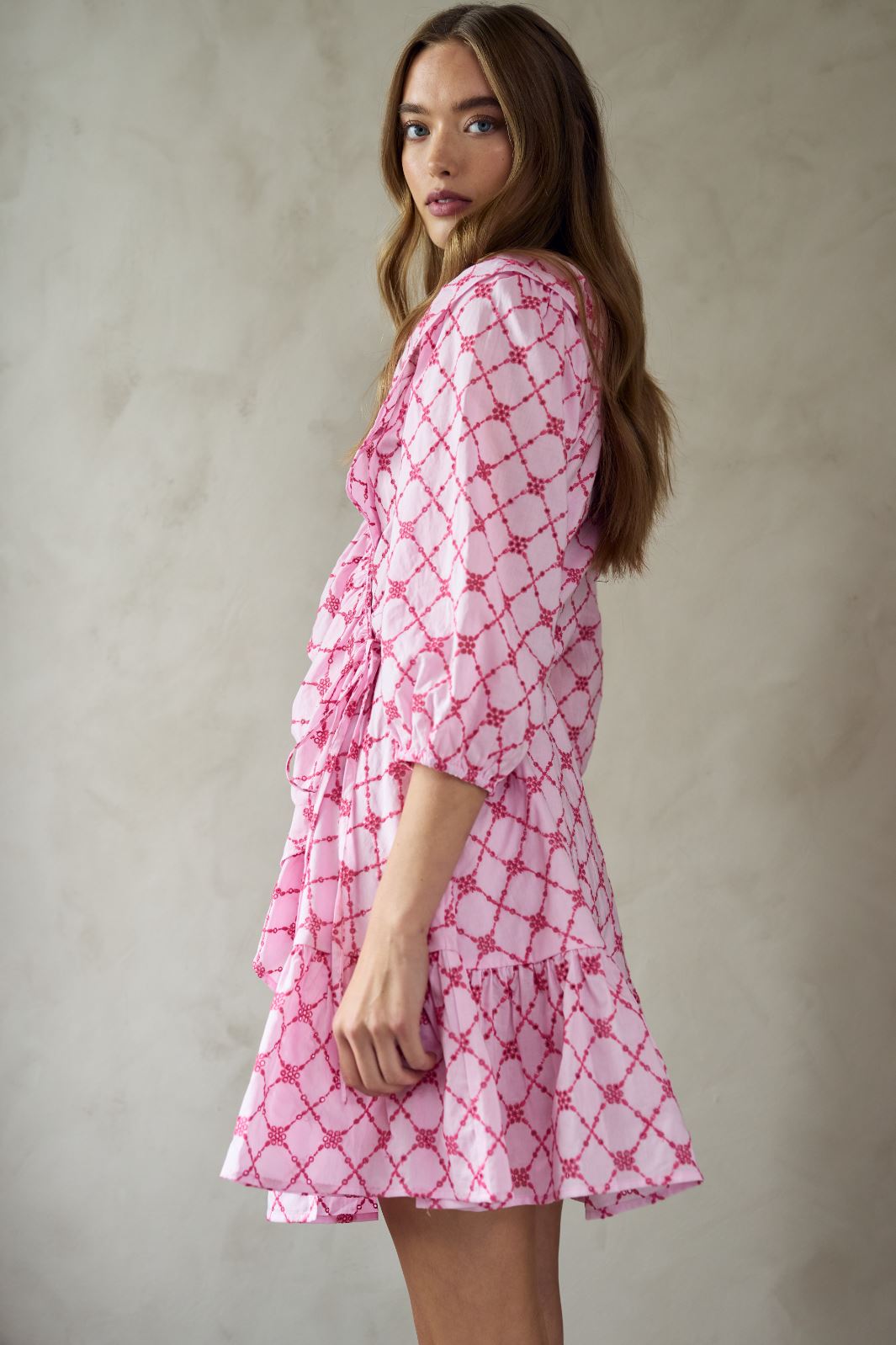 Forudbestilling - Noella - Kayann Dress - 1266 Pink Lemonade Combo Kjoler