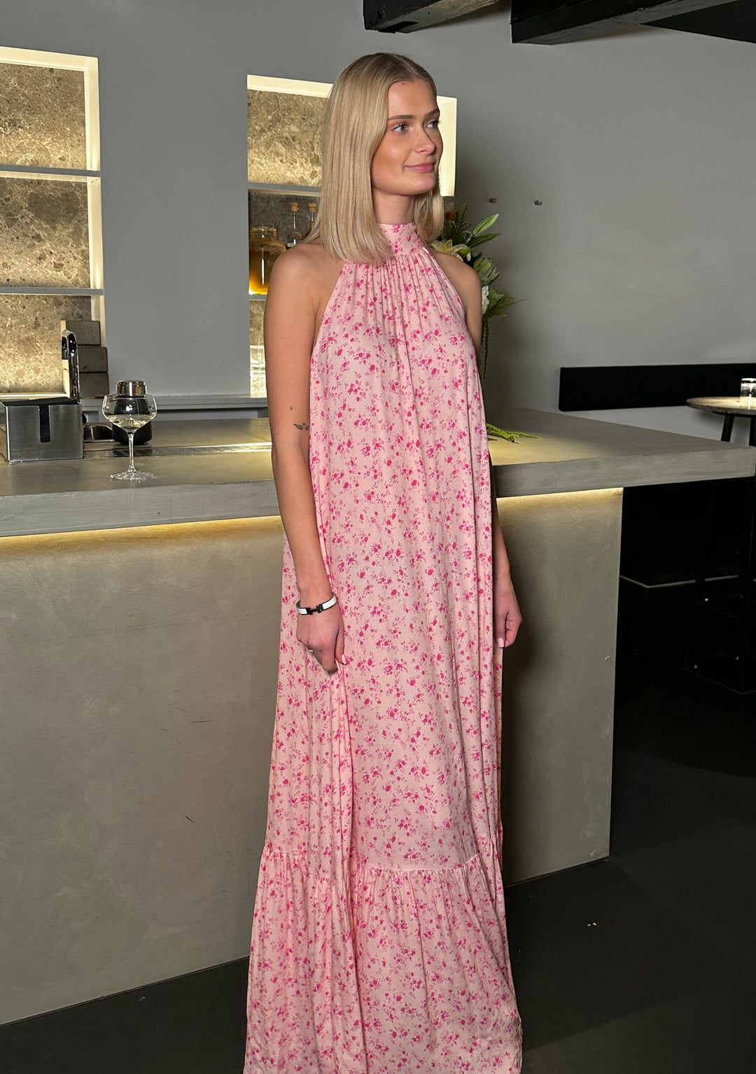 Forudbestilling - Noella - London Maxi Dress 14170007 - 1391 - Cheryl Pink Print Kjoler