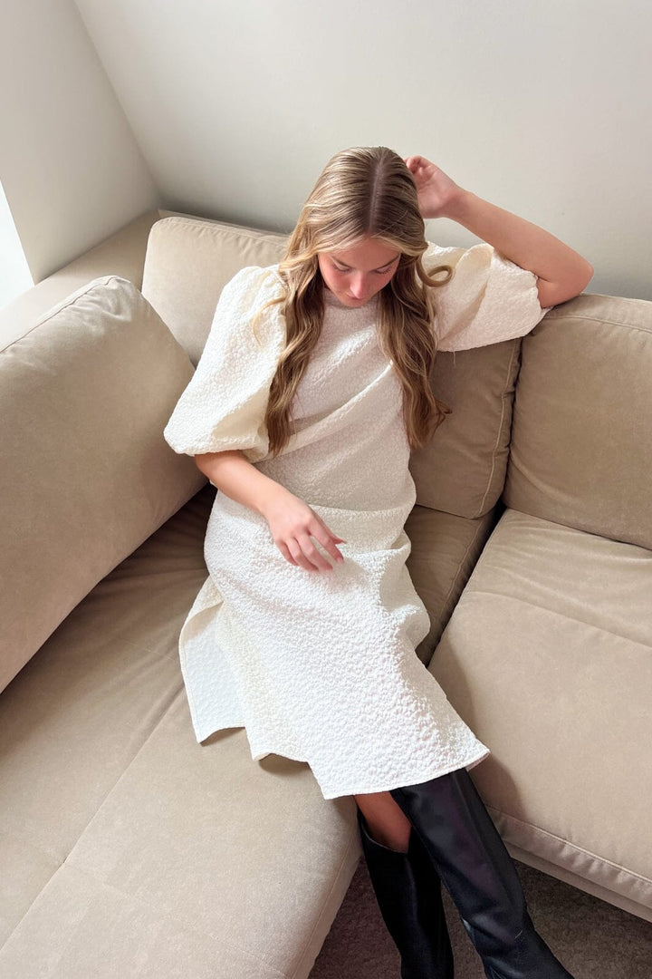 Forudbestilling - Noella - Reno Pastis Long Dress - Cream Kjoler