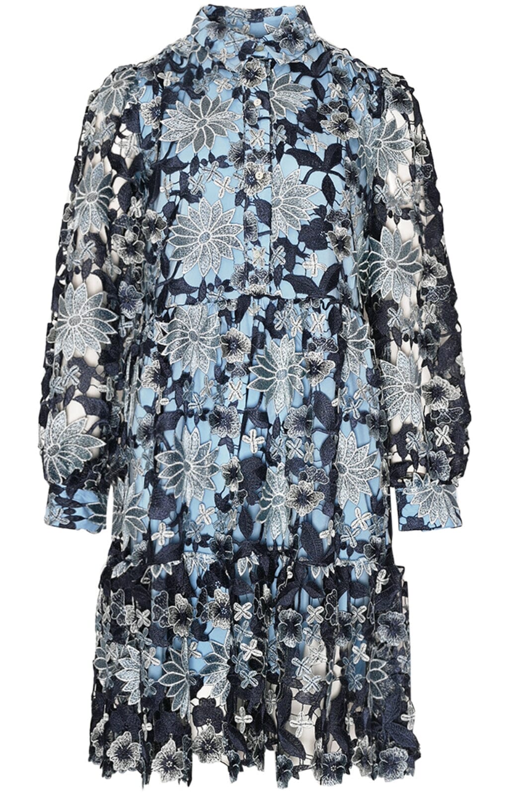 Forudbestilling - Noella - Star Ls Dress - 1292 Dark Blue Mix Kjoler