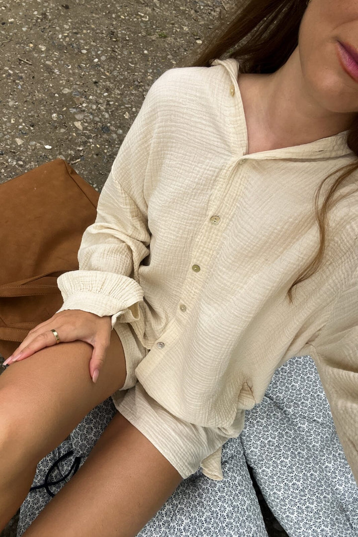 Forudbestilling - Noella - Suri Shirt - 974 Ivory Skjorter