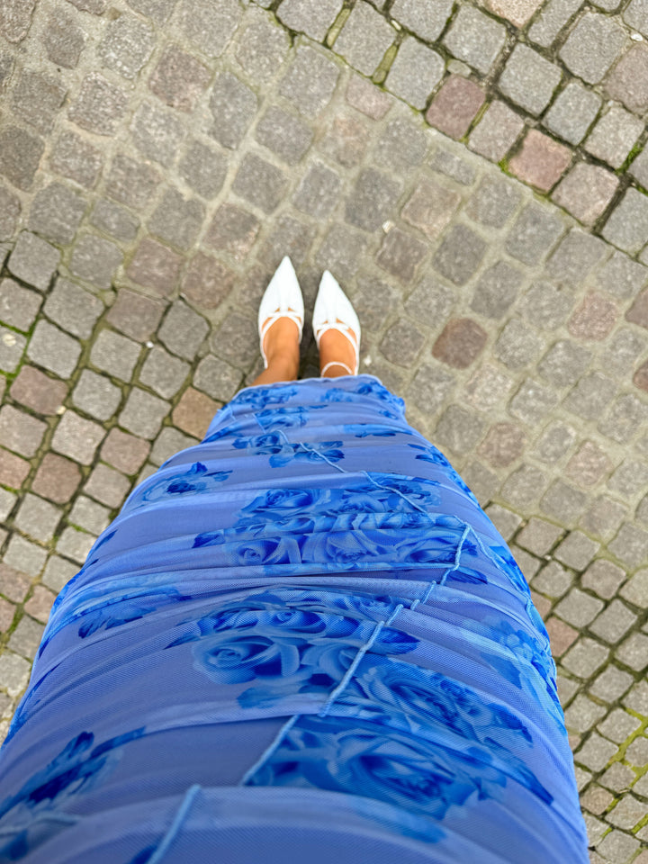 Forudbestilling - Noella - Sutton Dress - 1291 Tobi Blue Print Kjoler