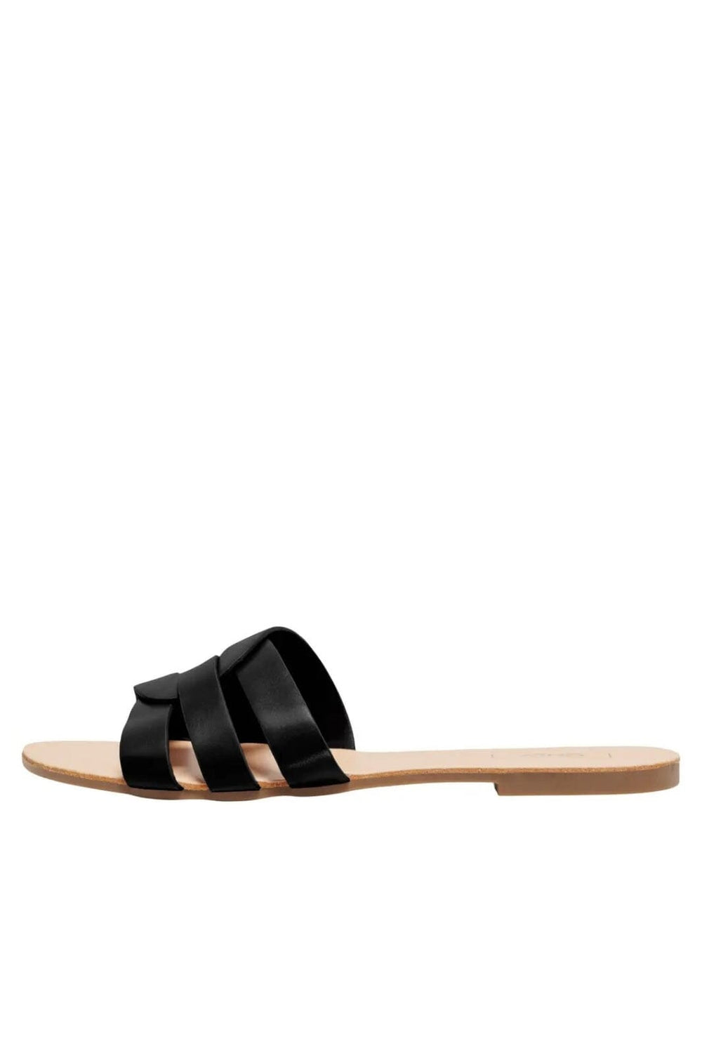 Only Shoes - Onlfeli-4 Pu Slip On Sandal - 4517025 Black