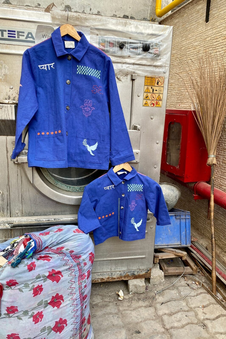 Forudbestilling - Sissel Edelbo - My Mini Organic Cotton Jacket - Ultramarine Blue (Maj/Juni) Jakker