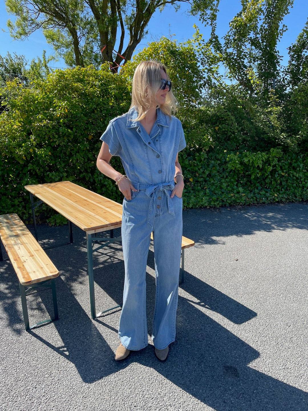 Forudbestilling - Sisters Point - Feba-Ju 18912 - 910 - L. Blue Wash Buksedragter