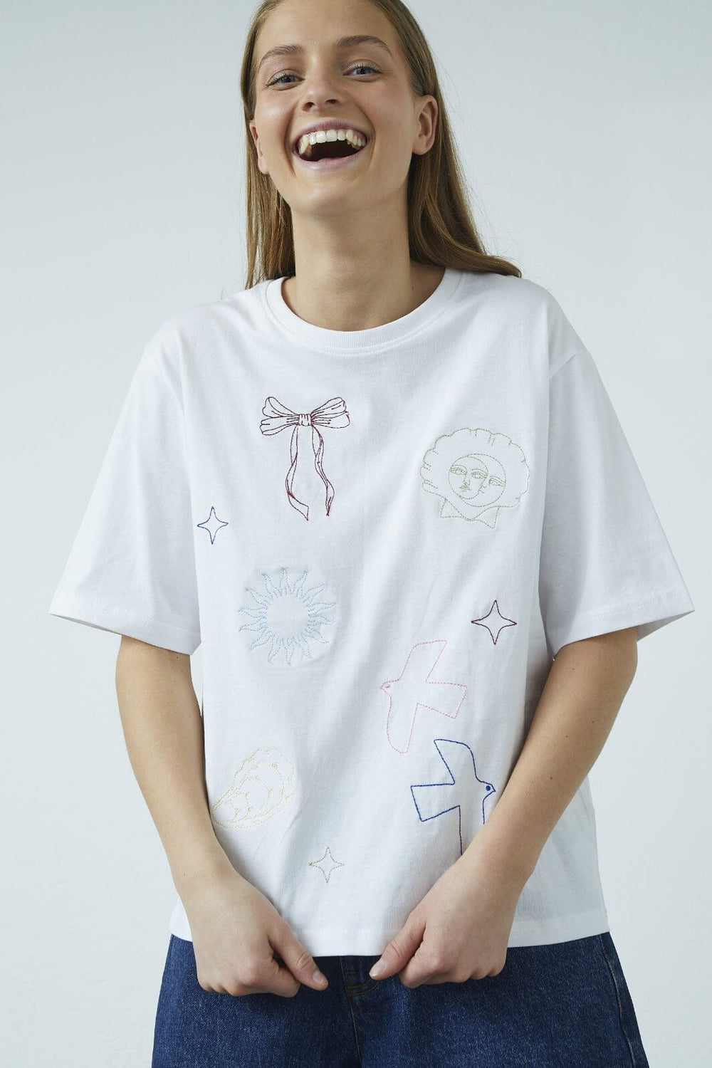 Sisters Point - Heda-Loose.Ss14 18802 - 801 - White/Multi