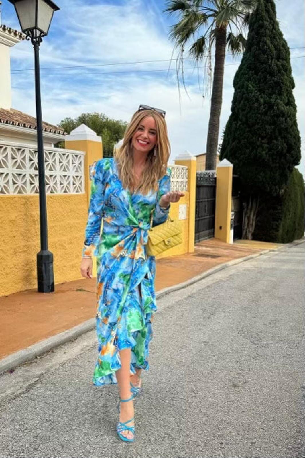 Forudbestilling - Valentin Studio - Senorita Watercolour Dress - Blue Kjoler