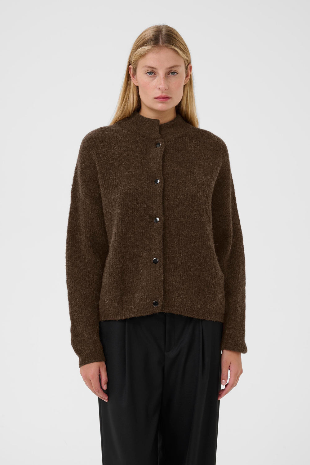 Gestuz - Alphagz Short Cardigan 10906463 - 108310 - Buff Mélange Cardigans