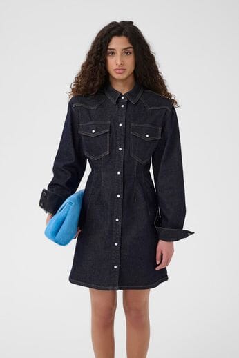 Gestuz - Gzmae Dress 10910869 - 102429 - Dark Blue Rinse Gestuz - Gzmae Dress 10910869 - 102429 - Dark Blue Rinse