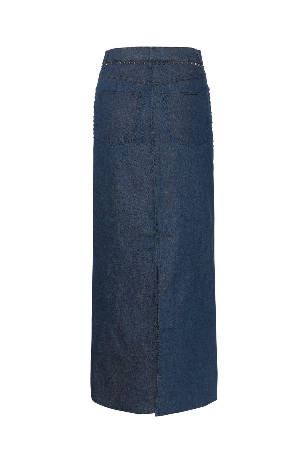 Gestuz - RockieGZ HW long skirt - Dark blue Unwashed Nederdele
