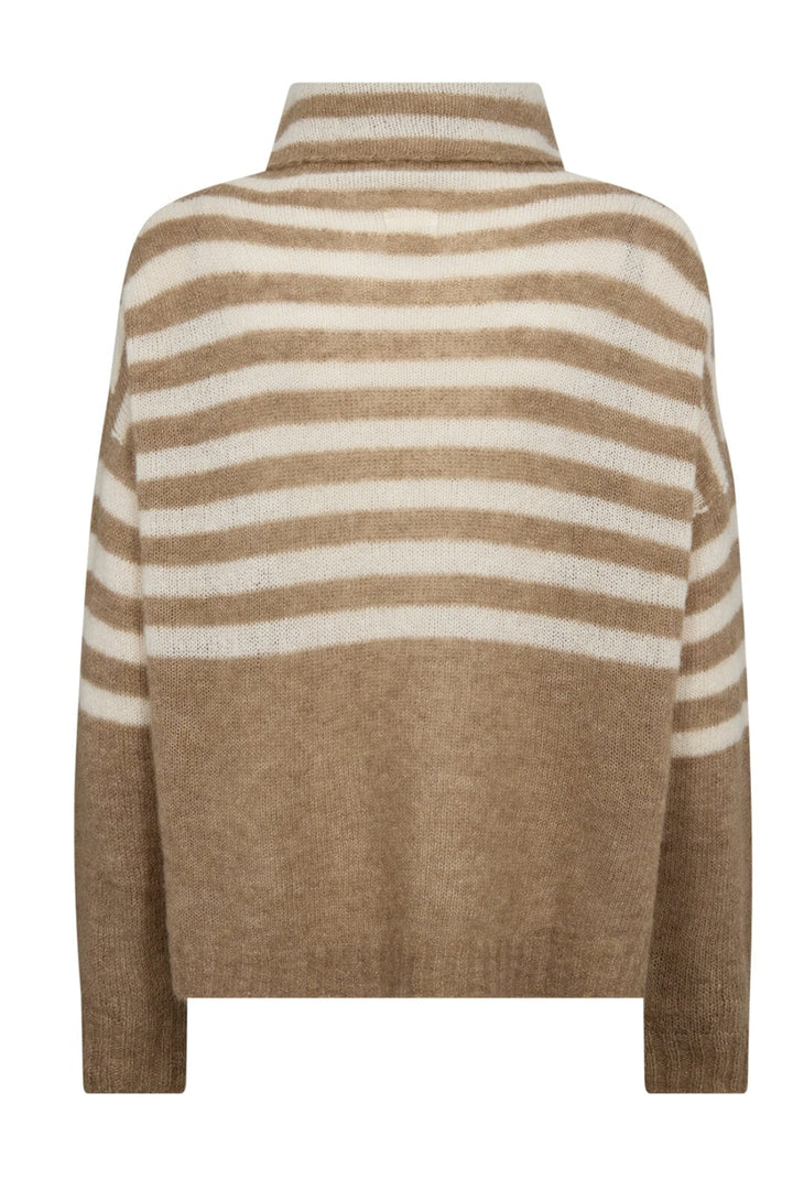 Gossia - Ambrosiago Sweater - Nugga/offwhite Strikbluser