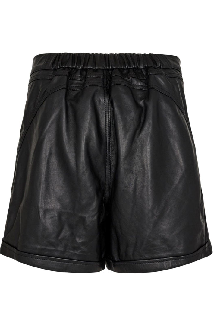 Gossia - ThillaGO Leather Shorts - Black Shorts