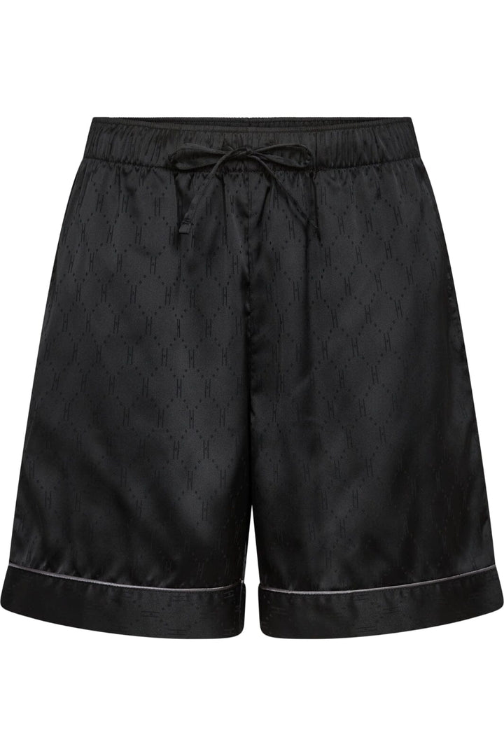 Hype The Detail - Satin Short Set 800-40 - 9 Sort Nattøj